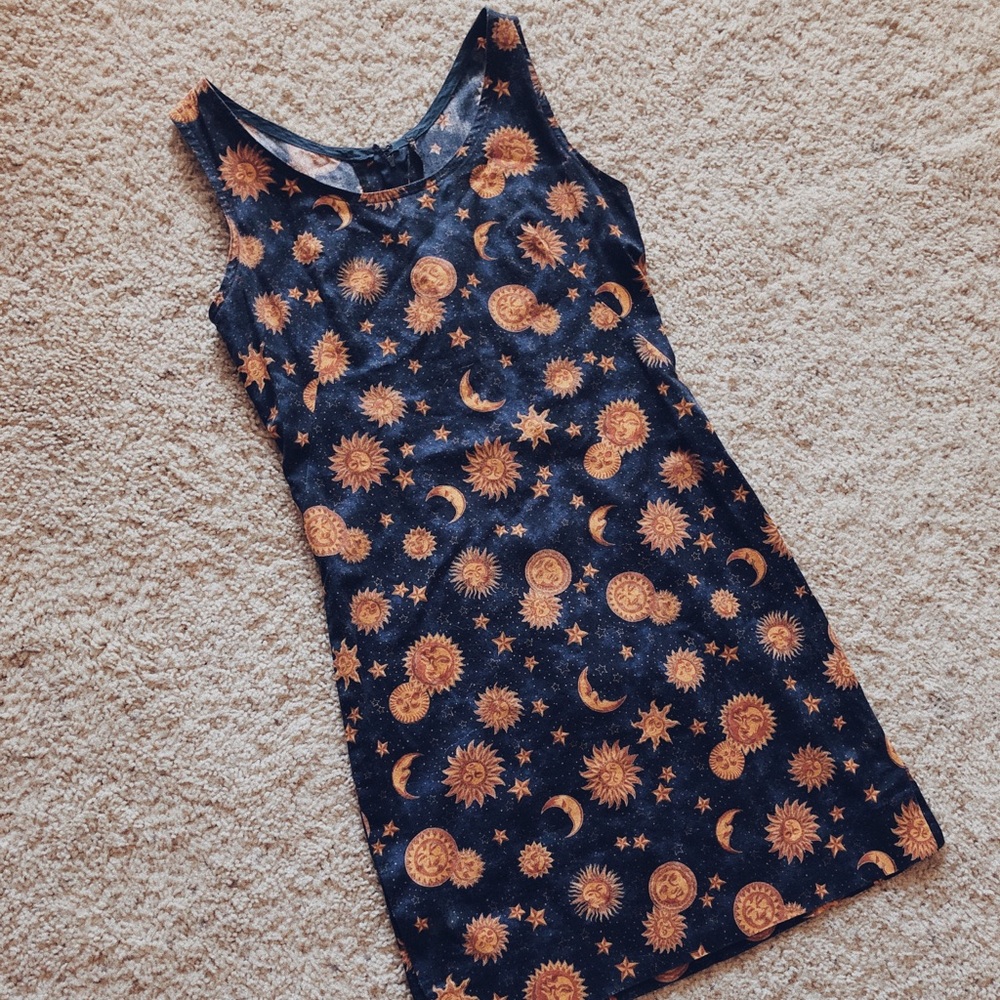 Vintage Sun + Moon Dress